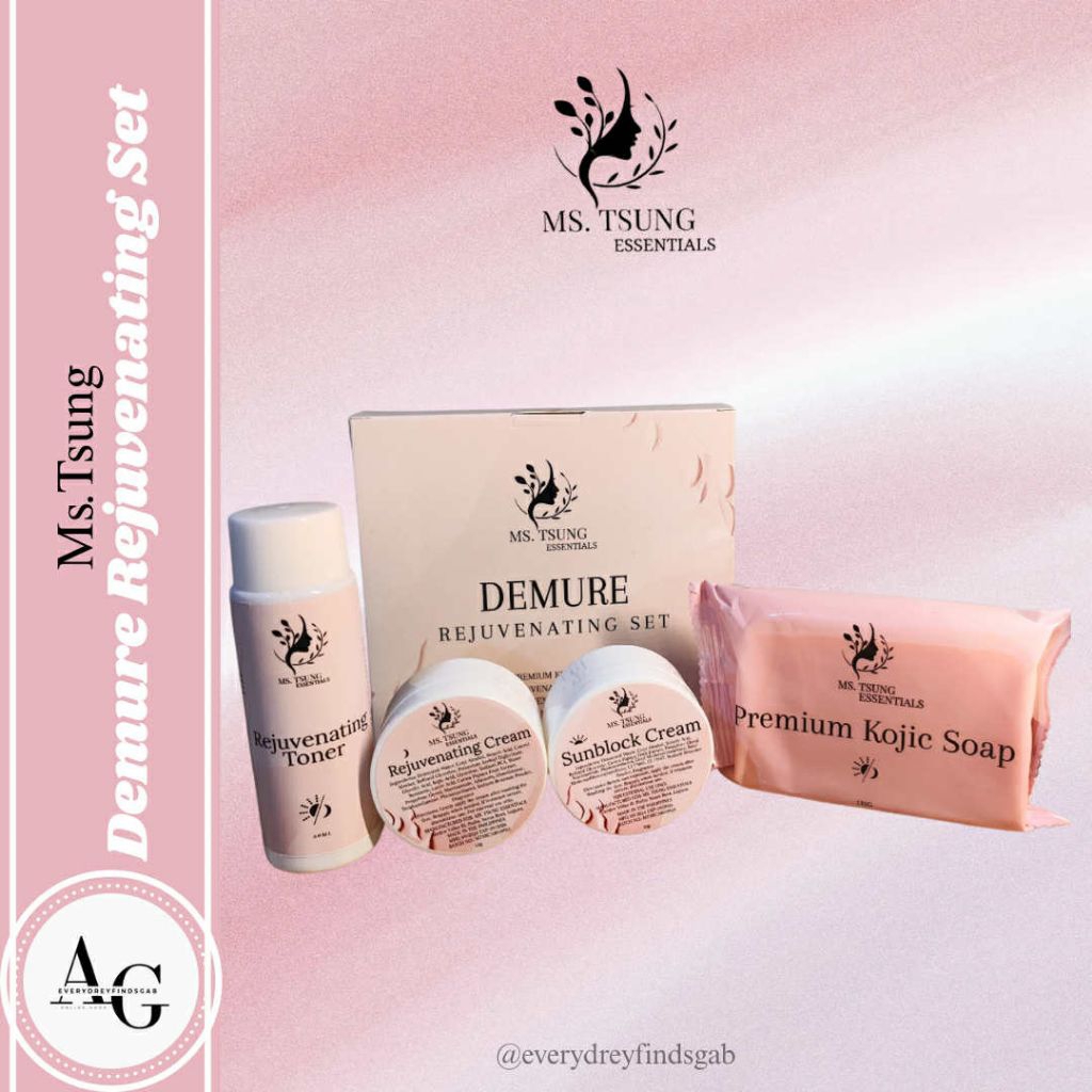 Ms.Tsung Essentials DEMURE Rejuvenating Set | Shopee Philippines