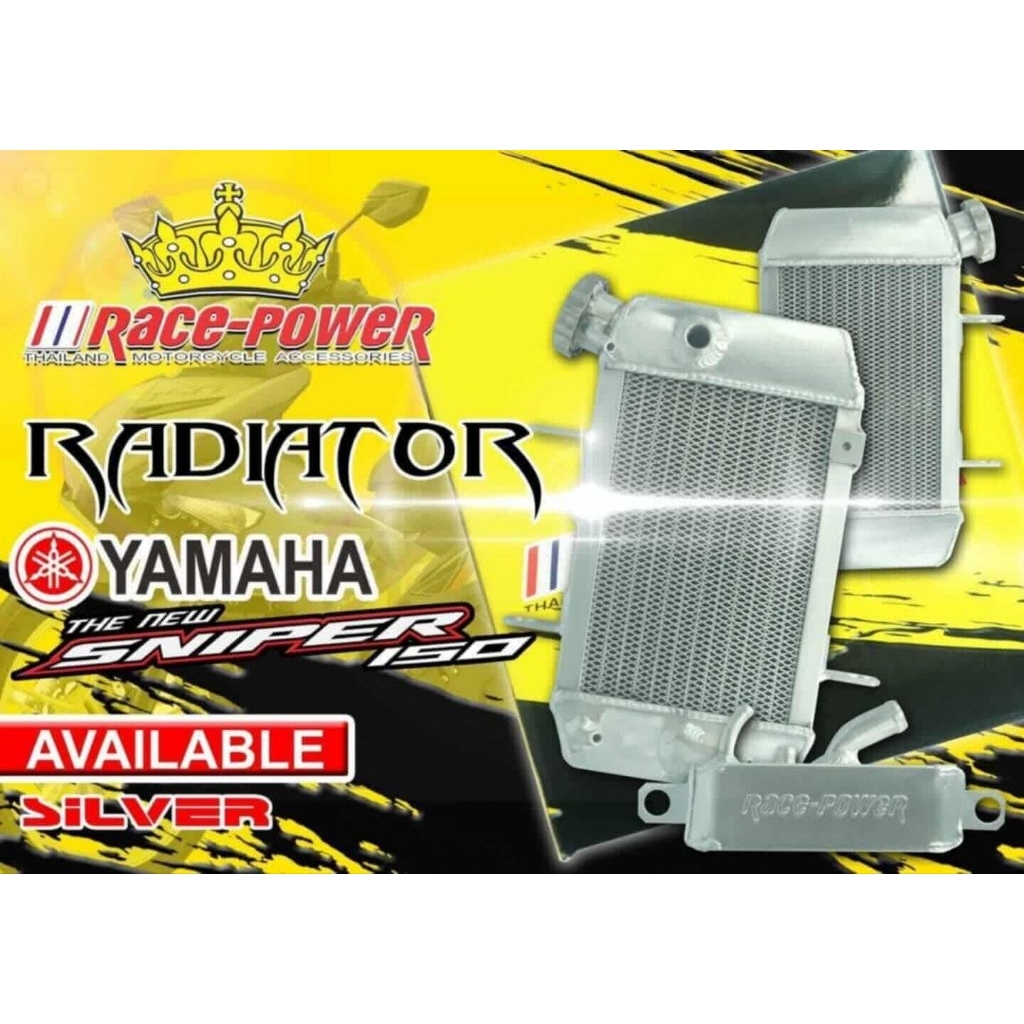 racepower radiator w/cover nmax v2/raider 150/sniper 150/xmax 300 ...