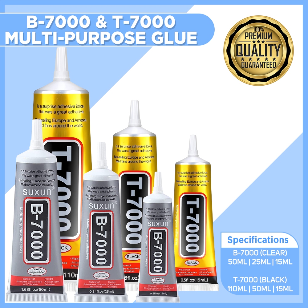 B7000 & T7000 Multi-purpose Glue 15ml | 25ml | 50ml | 110ml (Black and ...