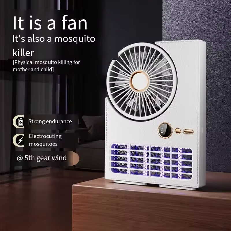 Electric mosquito trap with fan 2-in-1 charging outdoor camping ...