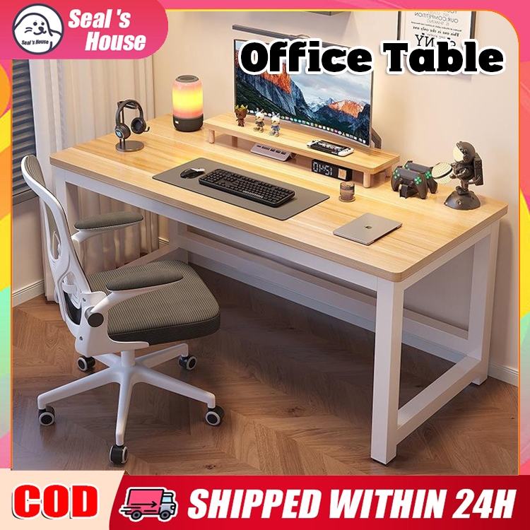 Seal Computer Table Wooden Study Desk Dining Table Office Table Gaming ...