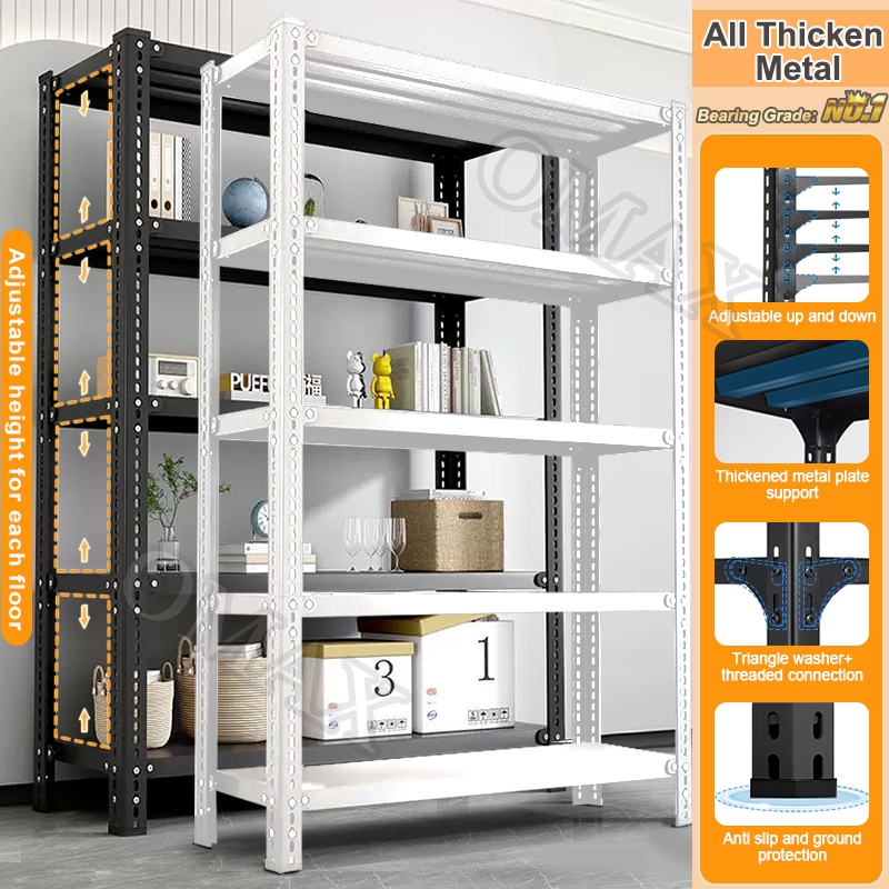 6 Layer Metal Rack Steel Rack Kitchen Organizer Storage Shelf Stainless ...