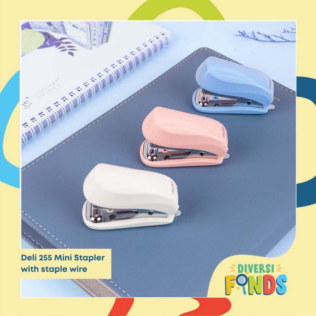 Deli Mini Stapler Machine with Free Staple Wire Set No.255 - Pink ...