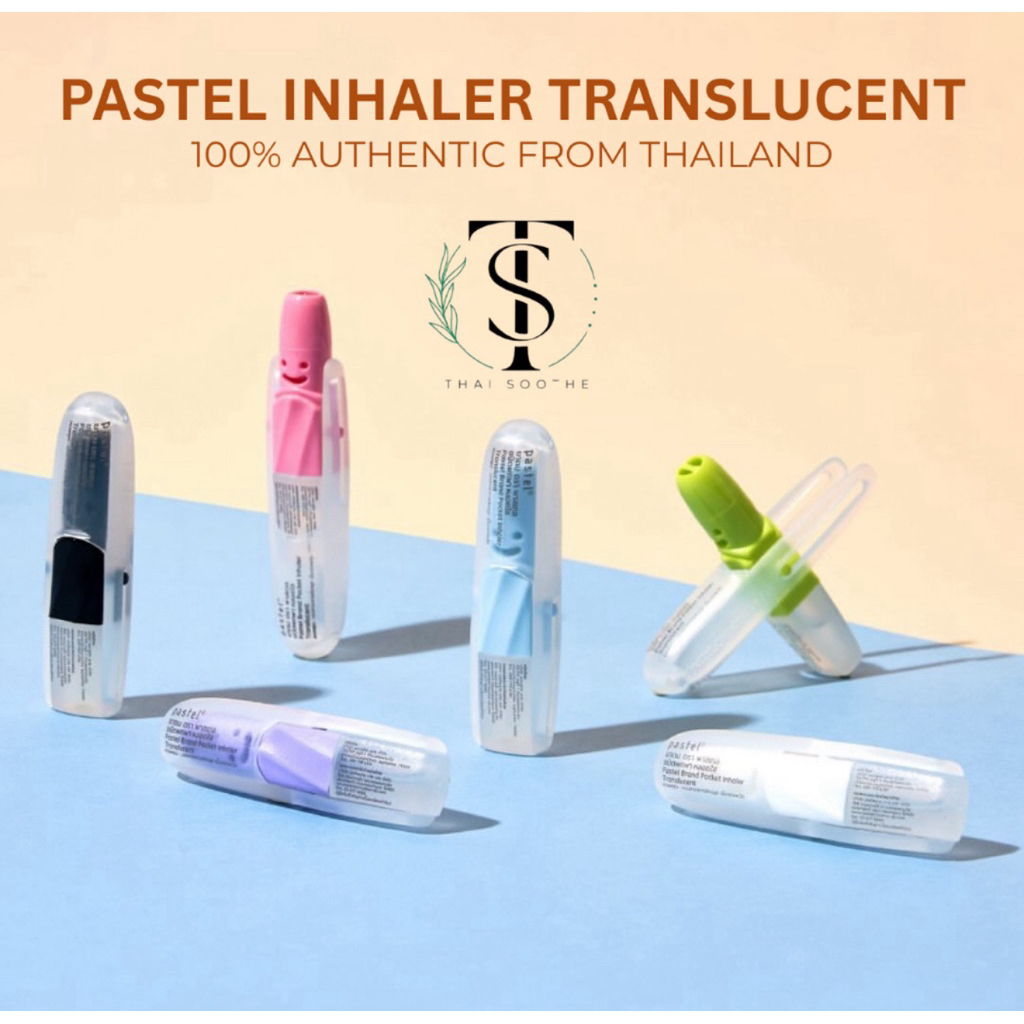 PASTEL INHALER TRANSLUCENT (2 in 1 inhaler and essential oil) Menthol ...