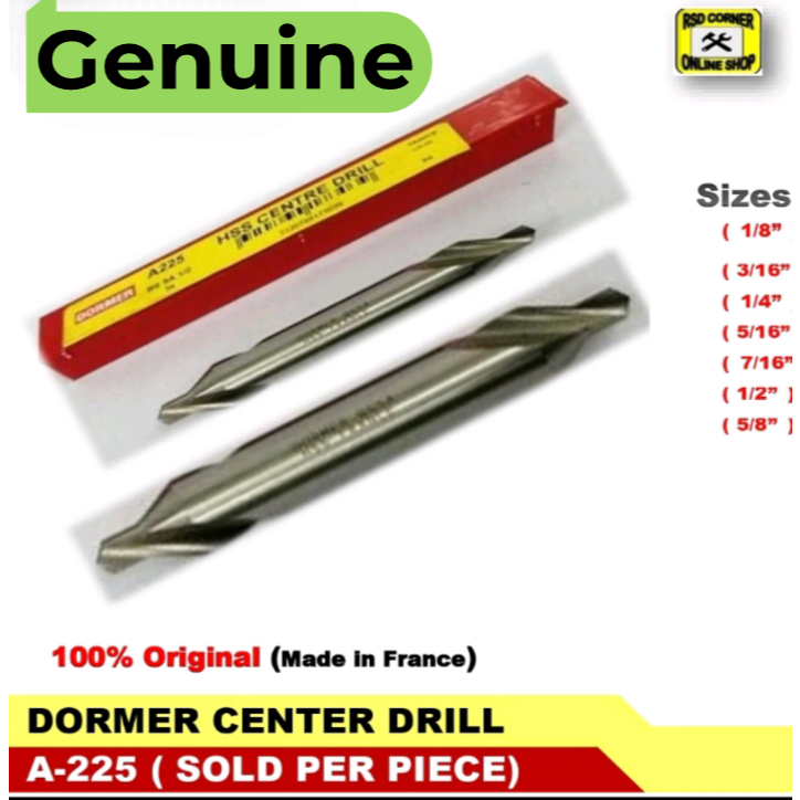 Genuine Center Drill Bits A-225 ( Bs1, Bs2, Bs3, Bs4, Bs5, Bs5A,Bs6 ...