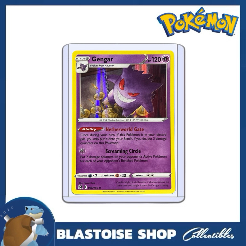[EN] Pokemon Trading Card Gengar 066/196 Lost Origin | Shopee Philippines