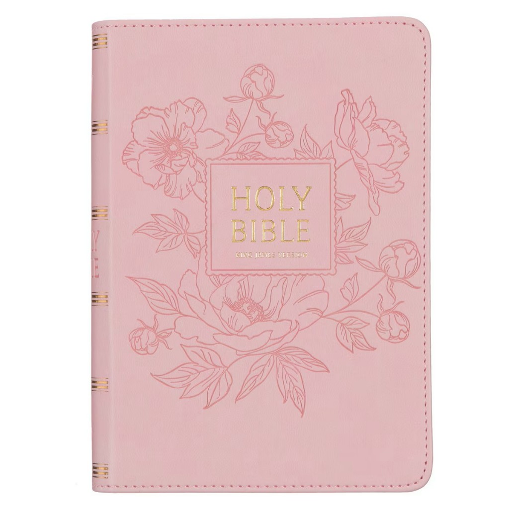 KJV207 | Ballet Pink Large Print Compact King James Version Bible ...