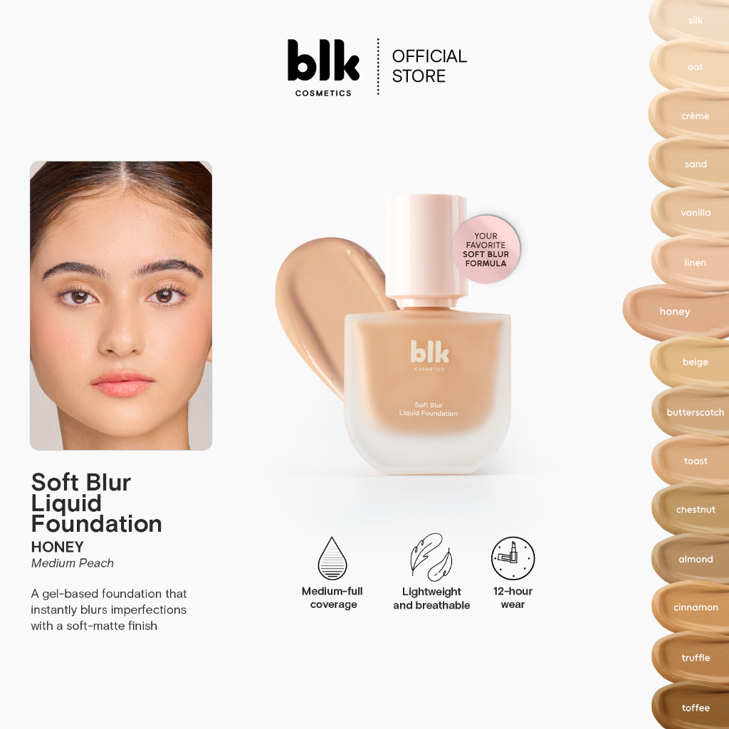 blk cosmetics soft blur liquid foundation