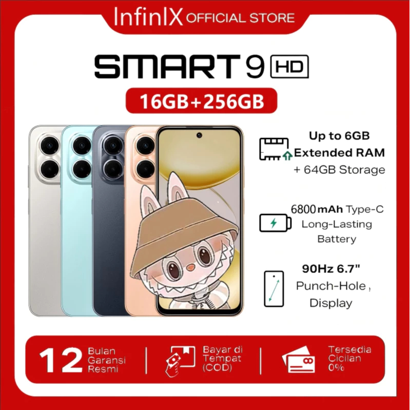 lnfinìx Smart 9 Smartphone 16+256GB Helio G81 Processor 13MP Main ...