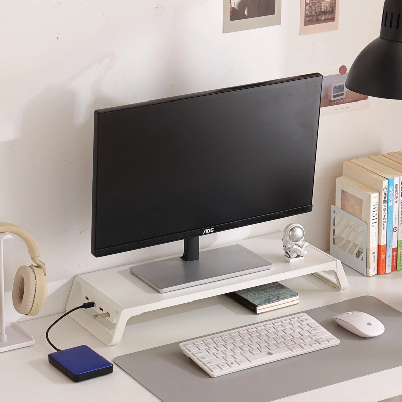 With USB Gaming Monitor Stand Riser Desk Organizer Storage Rack ...