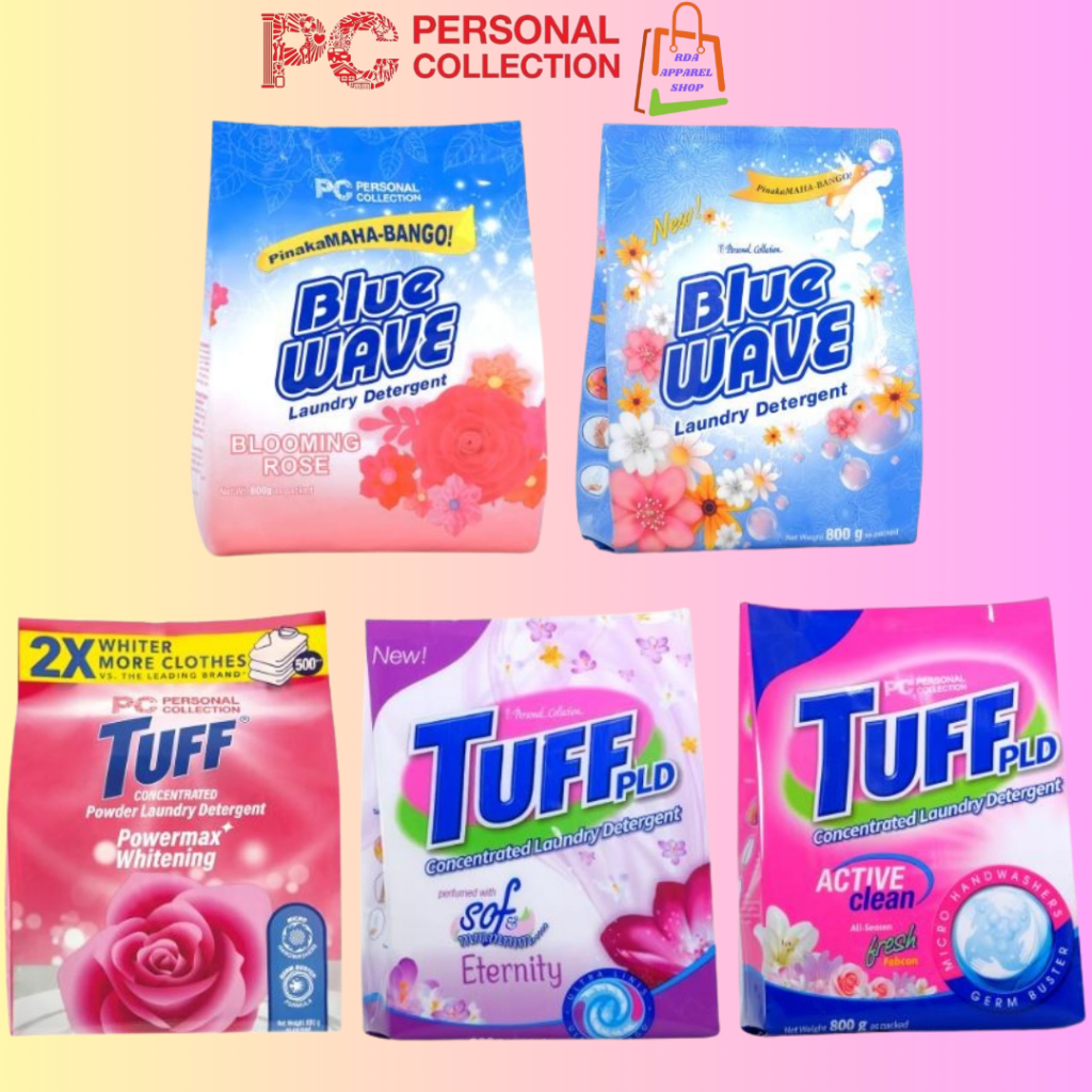 PC Tuff & Blue Wave powder laundry Detergent 800 G | Shopee Philippines