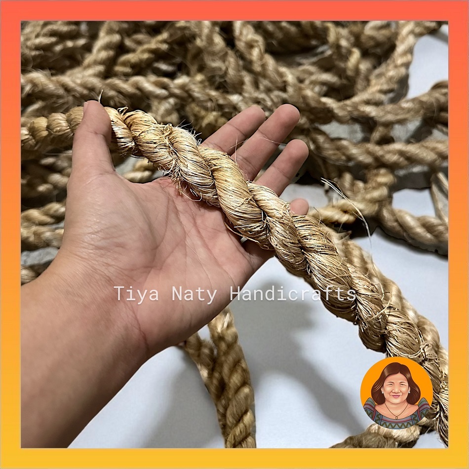 TIYA NATY 1-inch Abaca Rope – Sold per Meter | Heavy Duty rope Natural ...