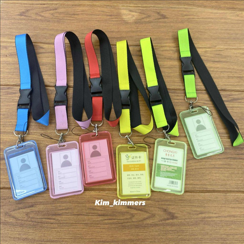 Clear ID case Transparent id Case with Strap or Lace Lanyard lanyard ...