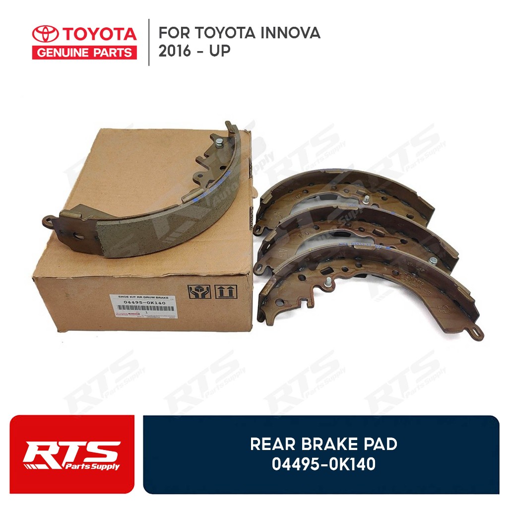 Toyota Genuine Rear Brake Shoe for Toyota Innova 2016 - Up 04495-0K140 ...