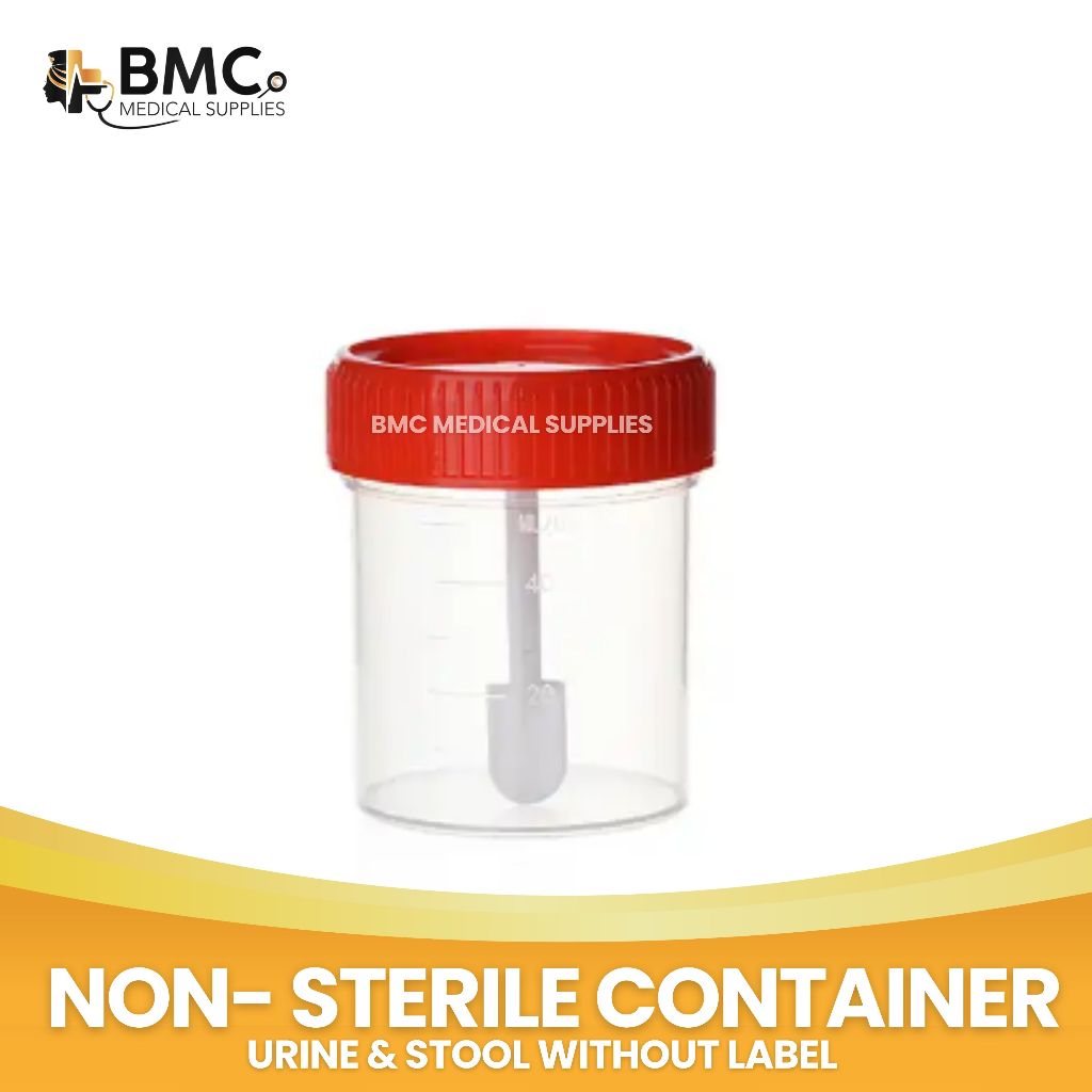 [NON-Sterile] Urine/ Stool Specimen Container (With/out Label) | Shopee ...