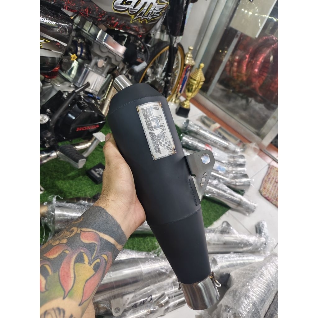 POWER PIPE LHY RACING GP CONCEPT CANISTER 51MM ELBOW | Shopee Philippines
