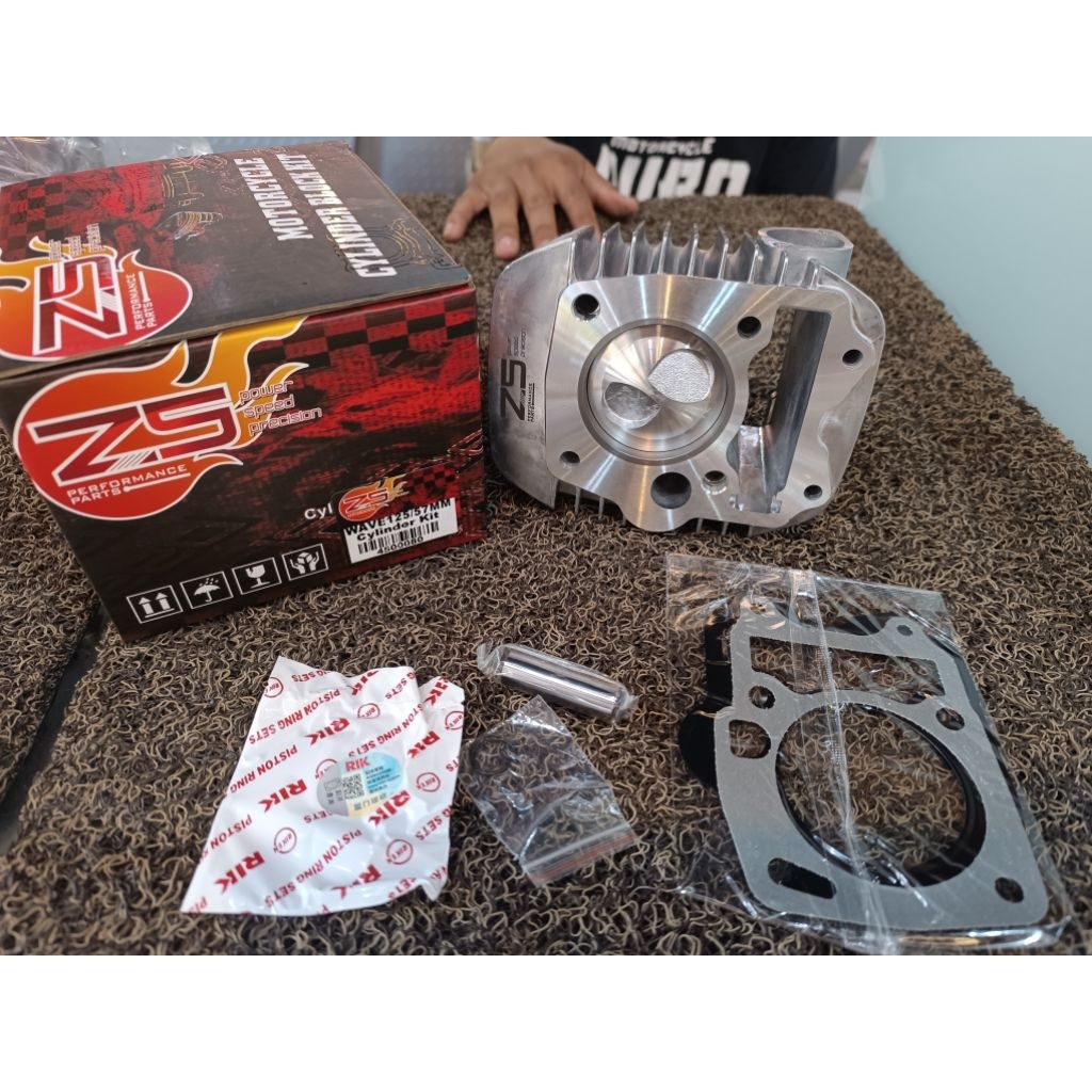 57mm Z5 STEEL BLOCK KIT WAVE 125 | XRM 125 | RS 125 CARB TYPE | Shopee ...