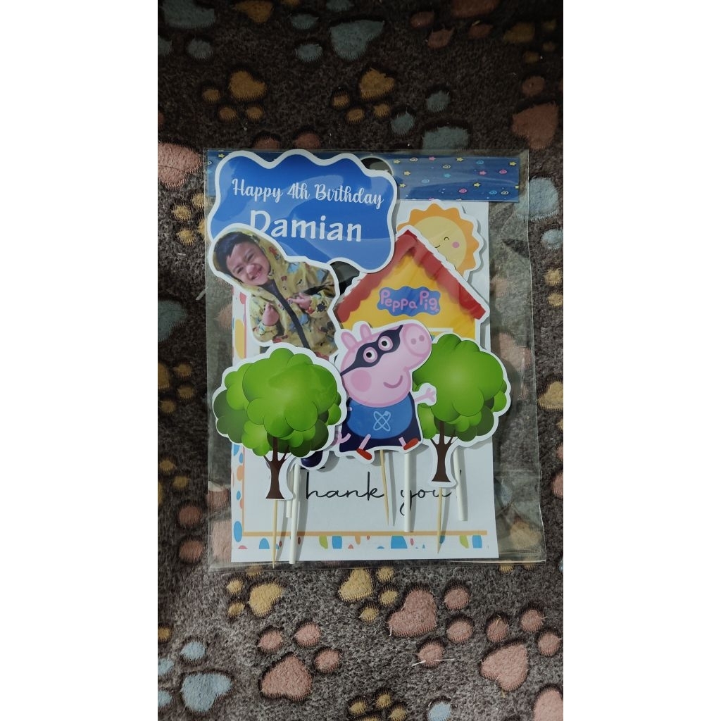 Peppa Pig George cake topper | Shopee Philippines