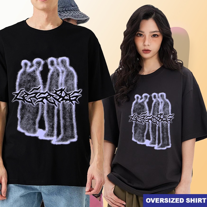 Lessegos Boxy Tshirt True Friends Vintage Design Heavyweight Cotton T ...