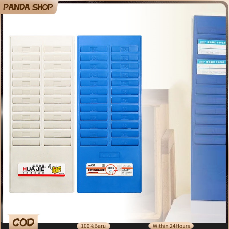 24 Pocket Time Card Holder Wall Mount DTR Rack for Office Factory ...