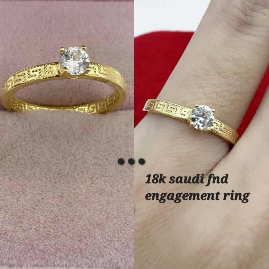 pawnable18k Saudi gold ring LW | Shopee Philippines
