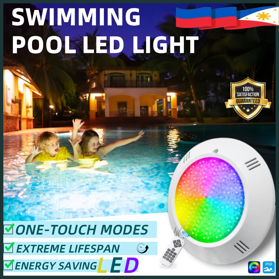 LED Swimming Pool Light RGB Underwater Decorative IP68 Waterproof AC12V ...