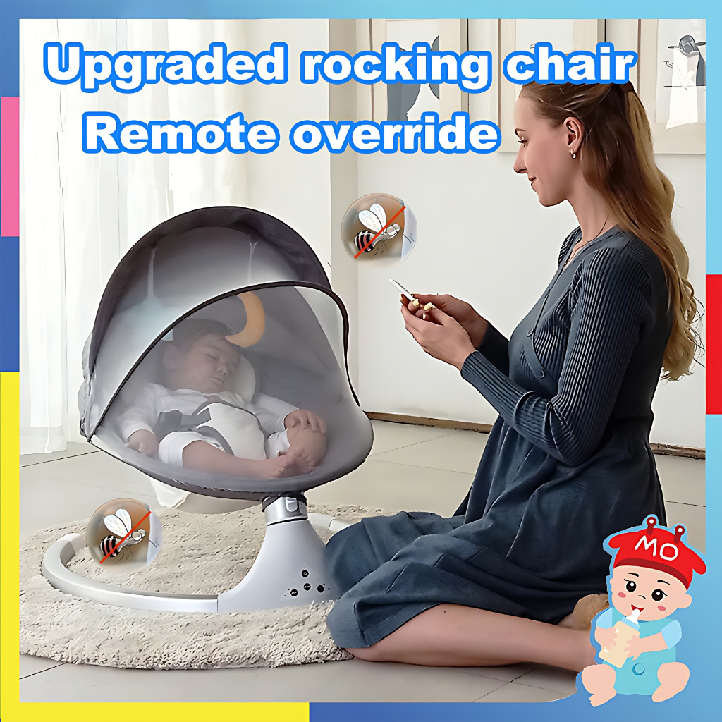 【Free Shipping】Baby Rocker Swing Chair Electric Net Music Rocking for ...