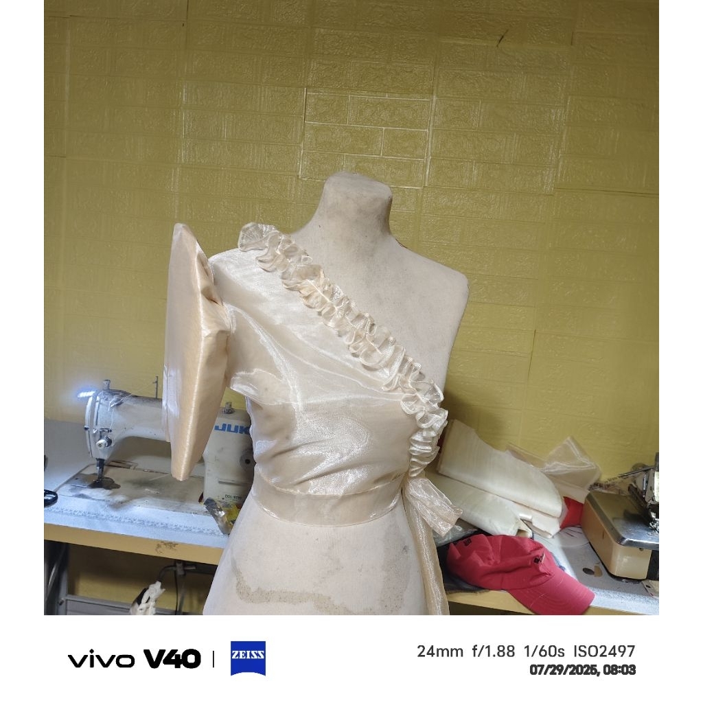 1 SIDED MODERN FILIPINIANA PIÑA ORGANZA | Shopee Philippines