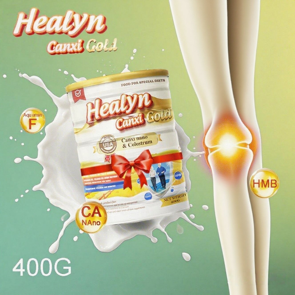 Healyn Canxi Gold Milk 400G Prevents Osteoporosis, Arthritis Improves ...