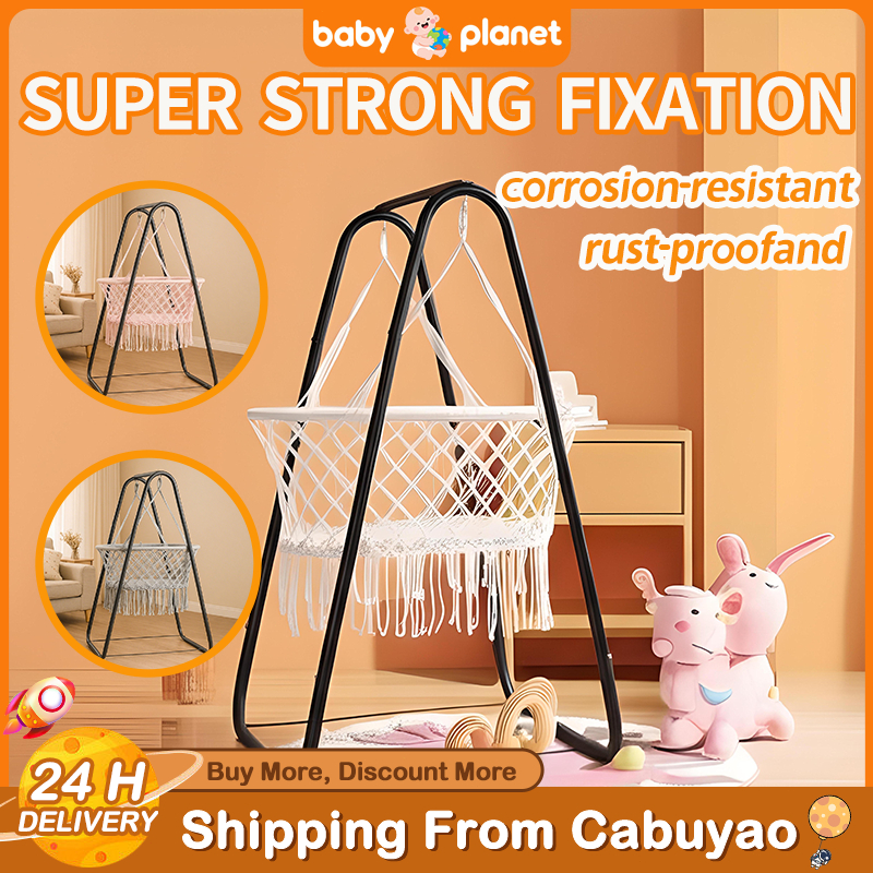 Duyan for Baby 0-4 Years Heavy Duty Metal Stand Hanging Bassinet Swing  Chair, Indoor/Outdoor Use