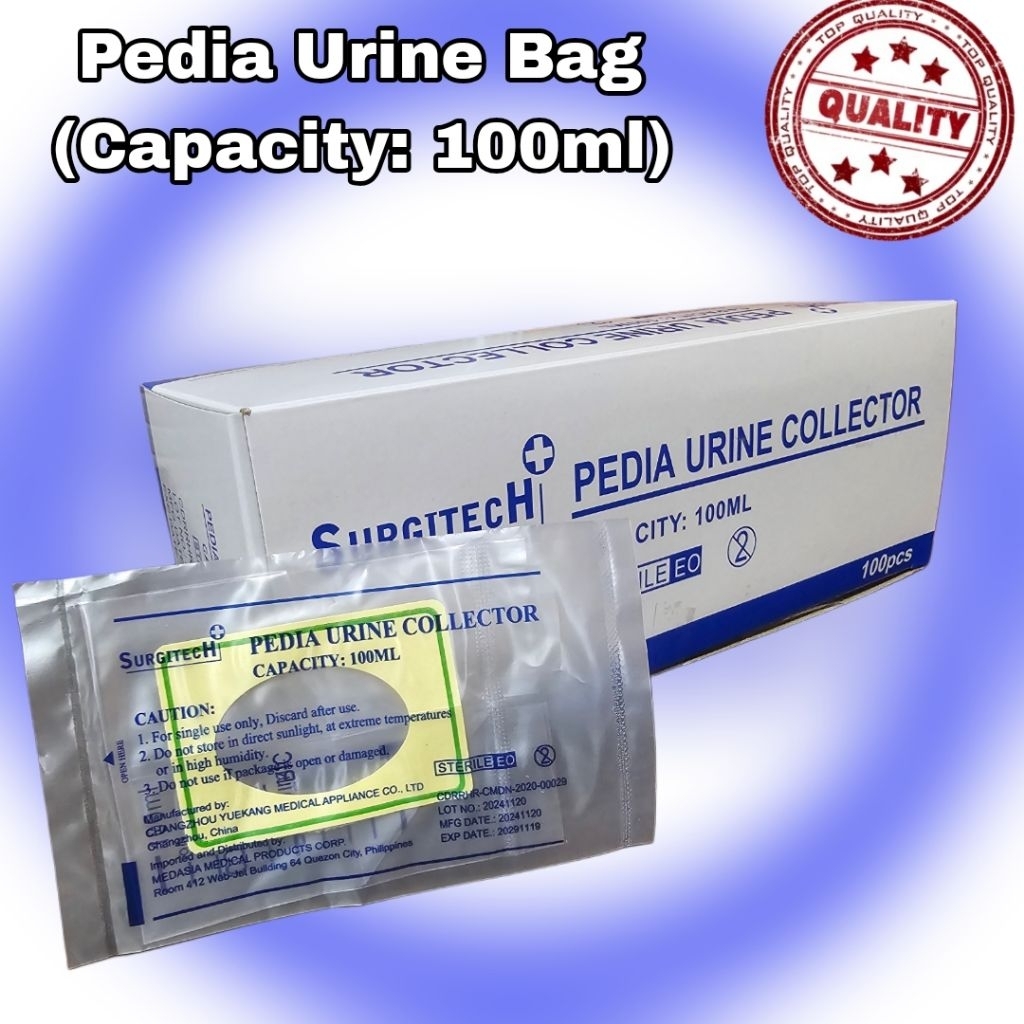 Pedia Urine Collector/Wee Bag/ Pedia Urine Bag ( Surgitech) 100pcs per ...