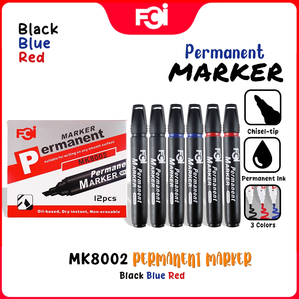 FCI Permanent Round Marker and Drawing Pentel Pen with Quick Drying Ink ...