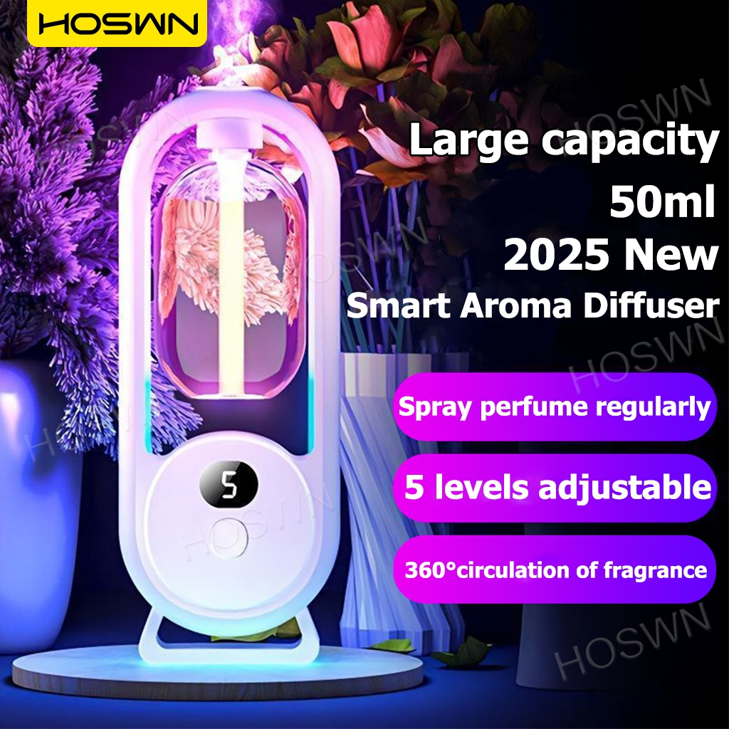 HOSWN Fragrance Machine Digital Display Automatic Aroma Diffuser ...