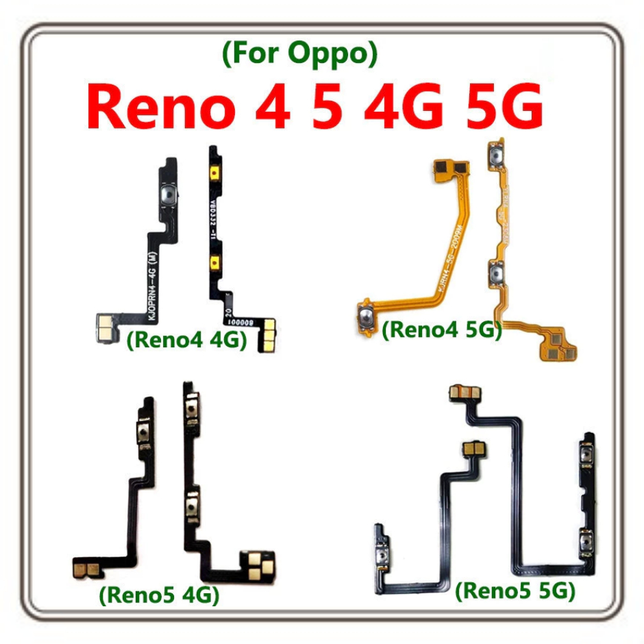 On Off Power Volume Button Flex For Oppo Reno5 4G 5G Reno4 4G 5G Side ...