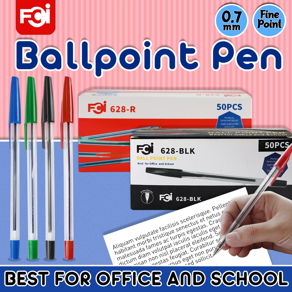 FCI Colorful Ballpoint Pens 1-Pcs 0.7mm Smooth Ink | Vibrant Colors ...