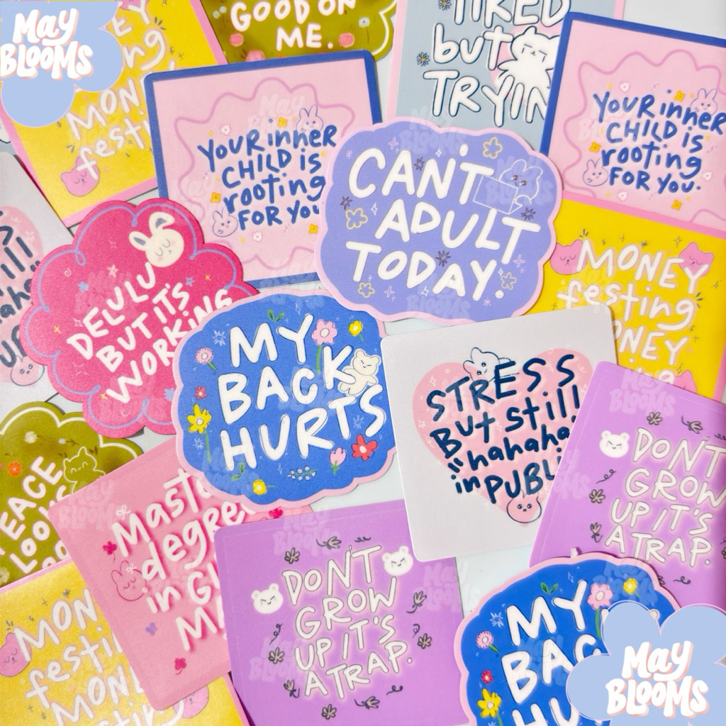 Relatable Stickers | Mood Vinyl Stickers | Funny Relatable Witty ...