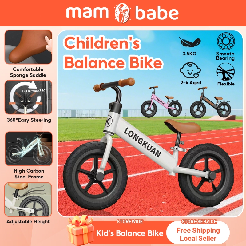 Balance Bike For 2-9Years Boy Or Girl No Pedal Training Bike For Toddler  with Adjustable Seat Bike