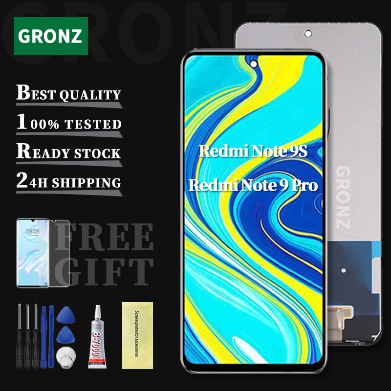 For Xiaomi Redmi Note 9S Note 9 Pro LCD Screen Full Set Assembly ...