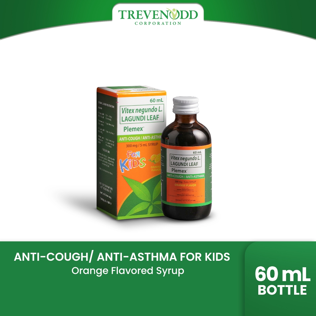 TRVC - Plemex for Kids Syrup 60 mL Orange Flavor Anti-Cough and Anti ...