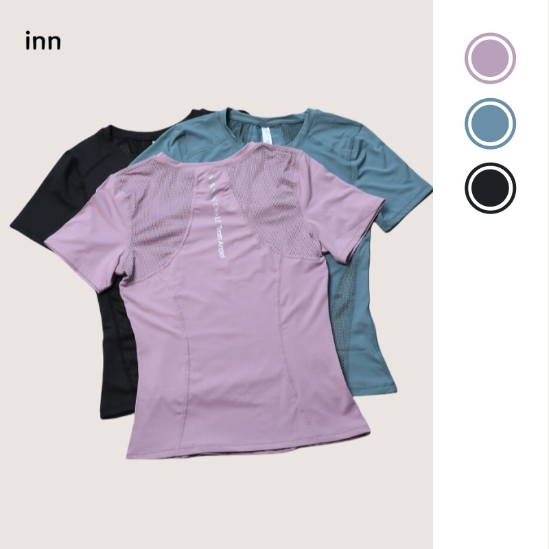 INN Women's Sports Drifit T-Shirts Short Sleeve Athletic Dry Fit Shirt ...