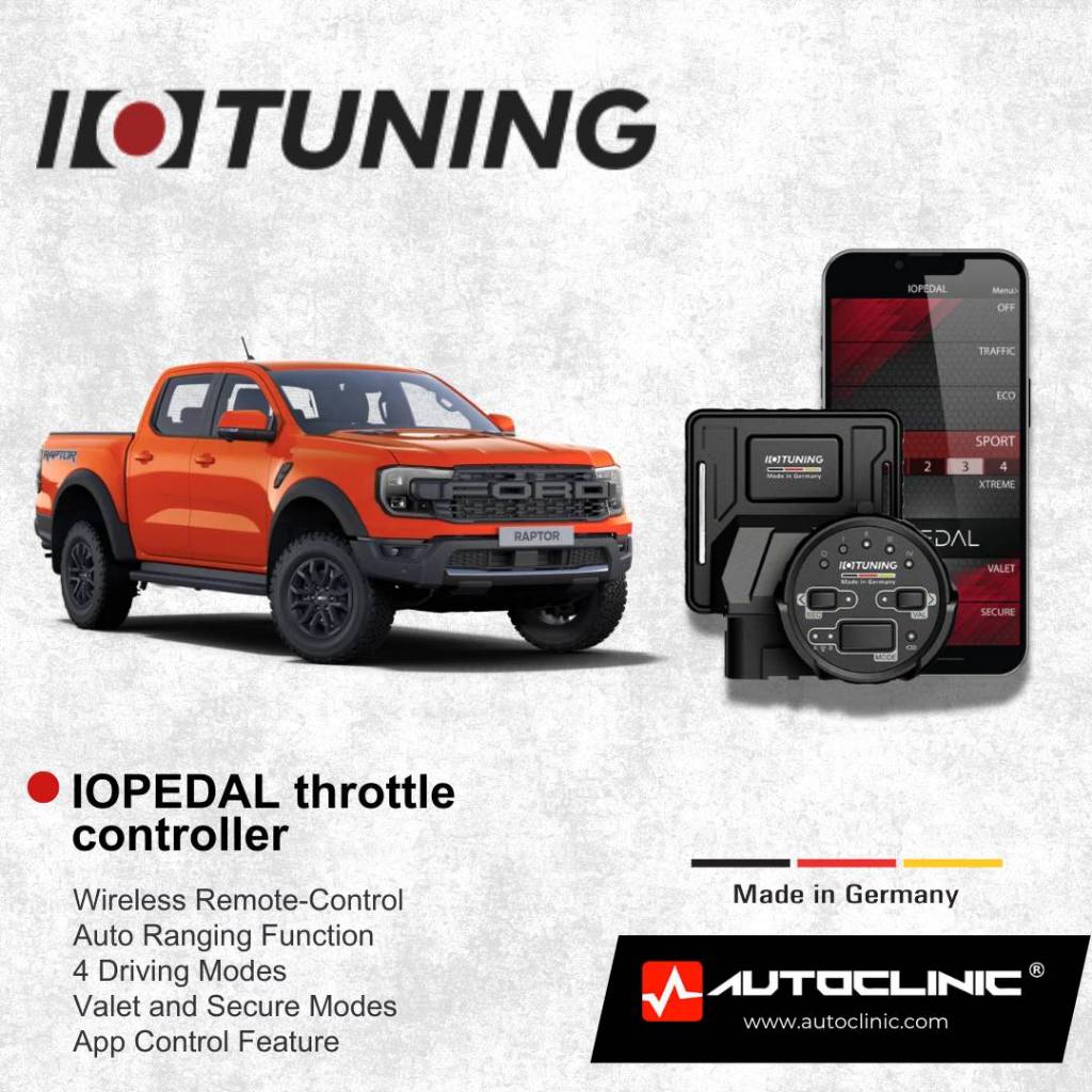 IOPedal Throttle Controller for Ford Ranger Raptor V6 Plug and play ...