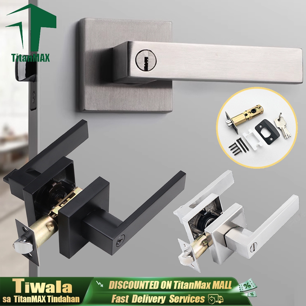 TitanMAX Door Handle Heavy Duty Door Lock For Room Bathroom Bedroom ...