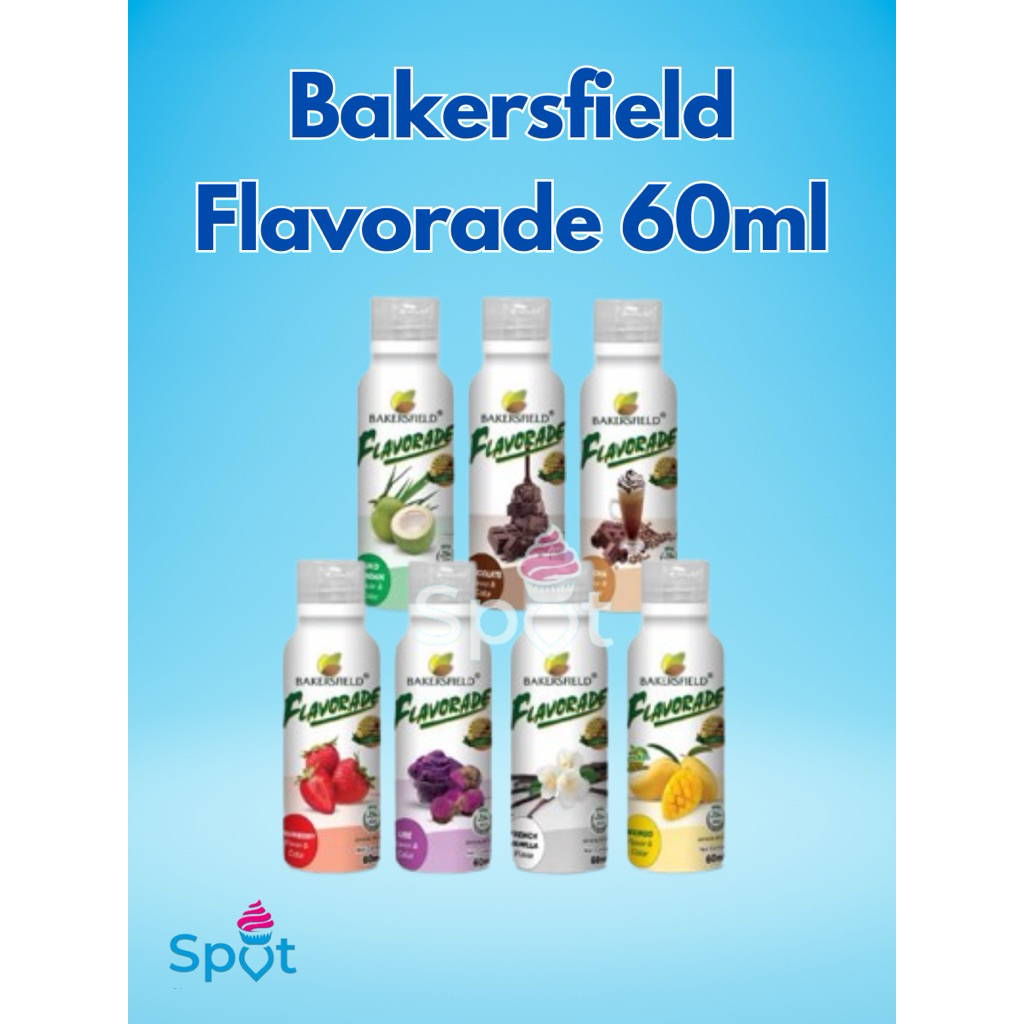 60ml Bakersfield Flavorade |Ube | Mocha | Chocolate |Vanilla (For Baking  and Flavoring use only) | Shopee Philippines