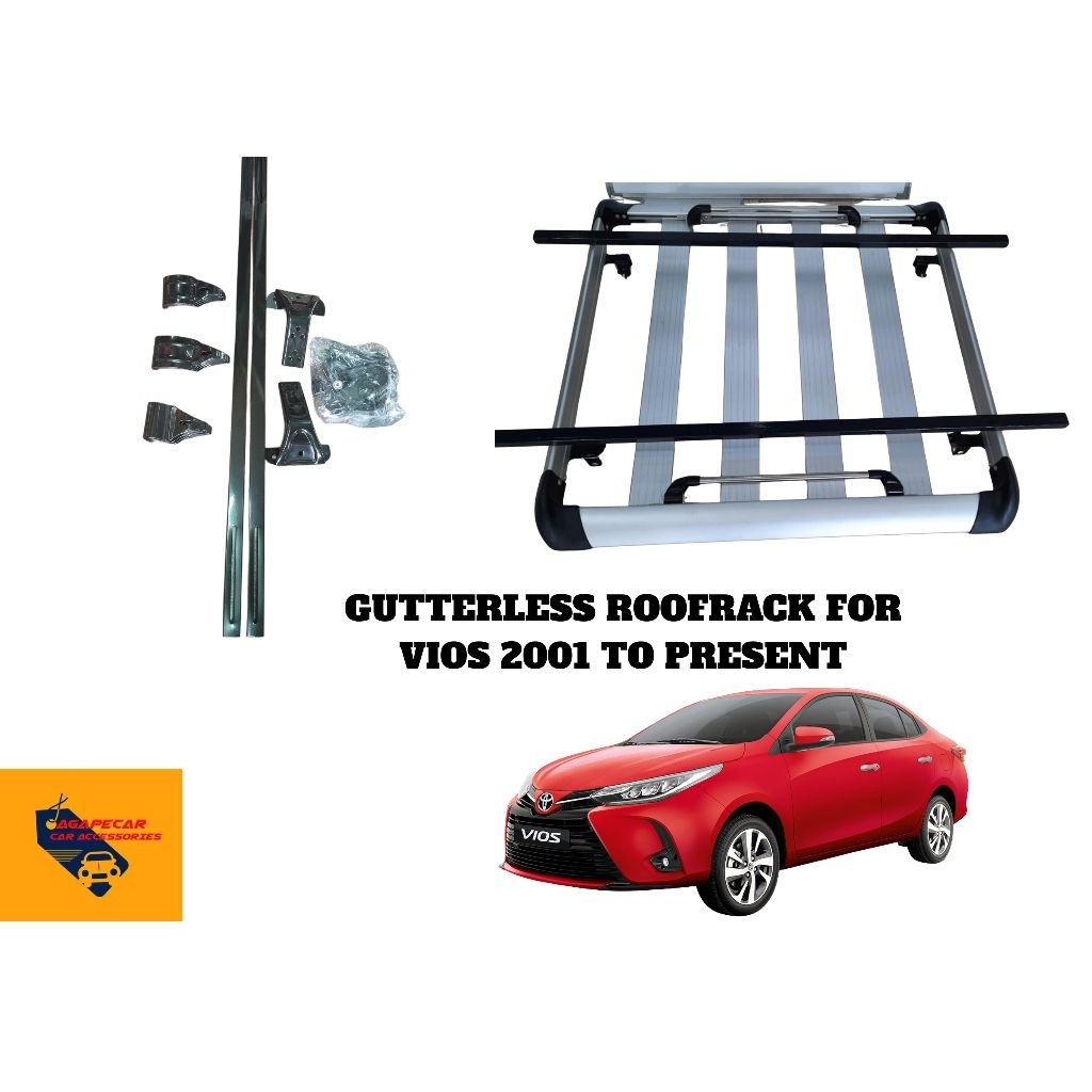 Roofrack gutterless type for Vios 2001 onwards | Shopee Philippines