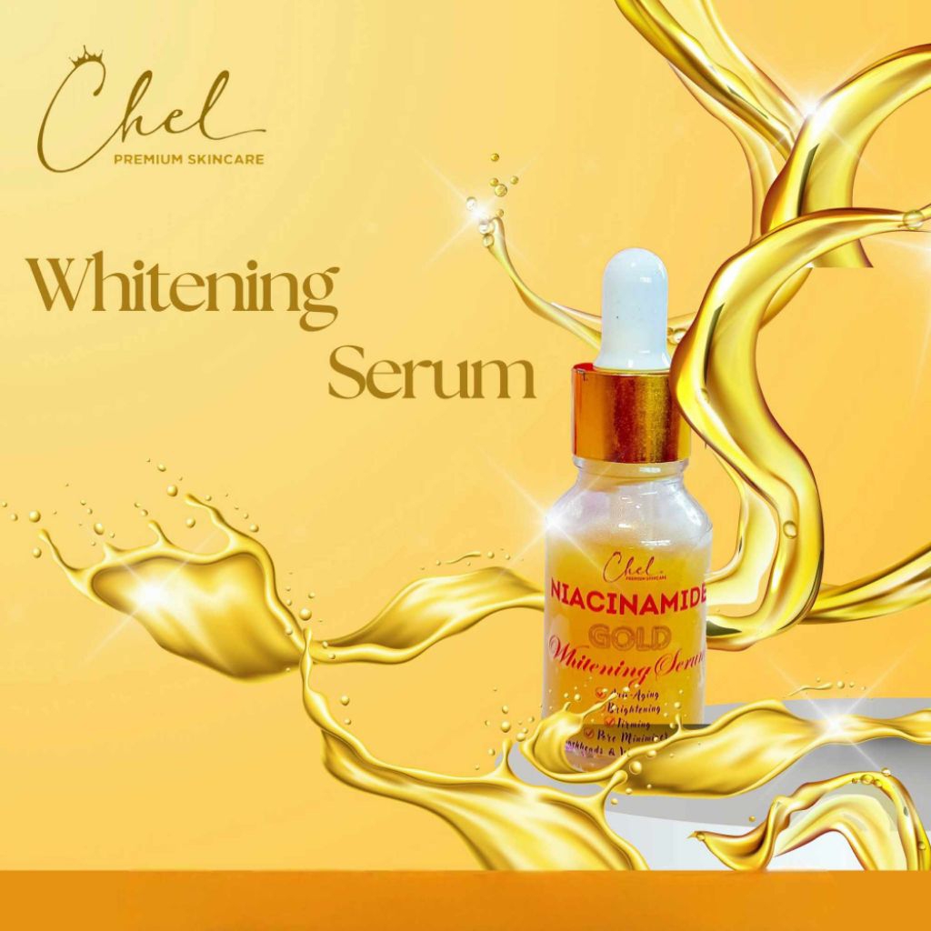 Chel Gold Glow Serum with Niacinamide – Whitening & Skin Renewal ...