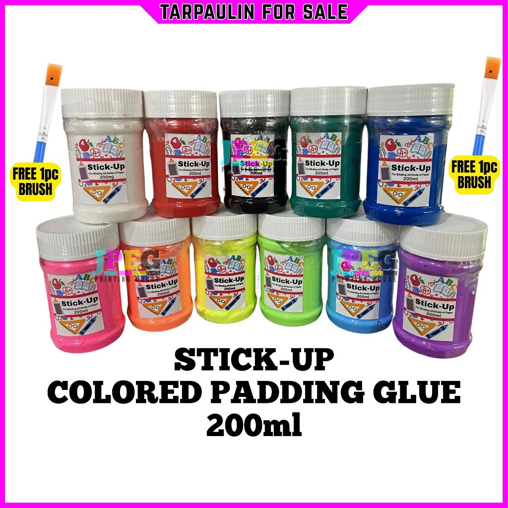 TPS 200ml LIMITED EDITION COLORED PADDING GLUE with FREE BRUSH Strong ...