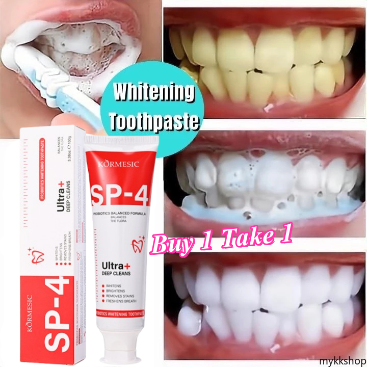 SP-4 probiotics toothpaste whitening teeth Removes Tooth Stains Breath ...
