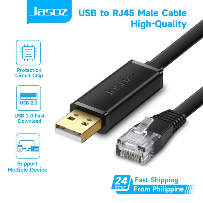 Jasoz USB to RJ45 Console Cable RS232 Serial Adapter for Cisco Router ...