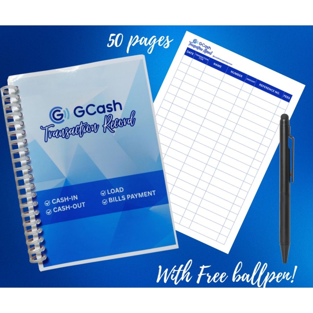 GCASH TRANSACTION NOTE BOOK RECORD | Shopee Philippines