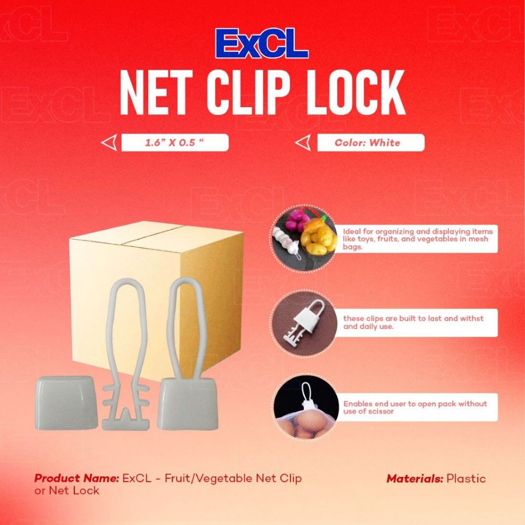 Net Lock/Net Clip - 1 box (5,000pcs) - White | Shopee Philippines